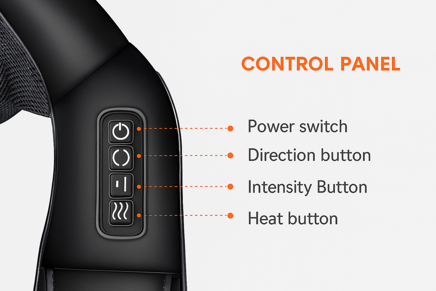 Soothing Heat Therapy – Optional heat function enhances relaxation, improves blood circulation, and melts away daily stress