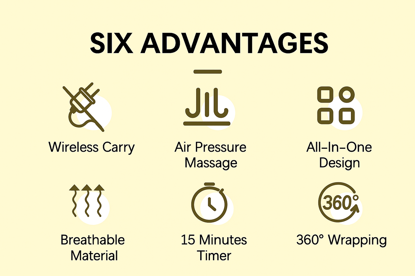 Wireless Air Compression Leg Massager – Calf Massage for Circulation & Pain Relief