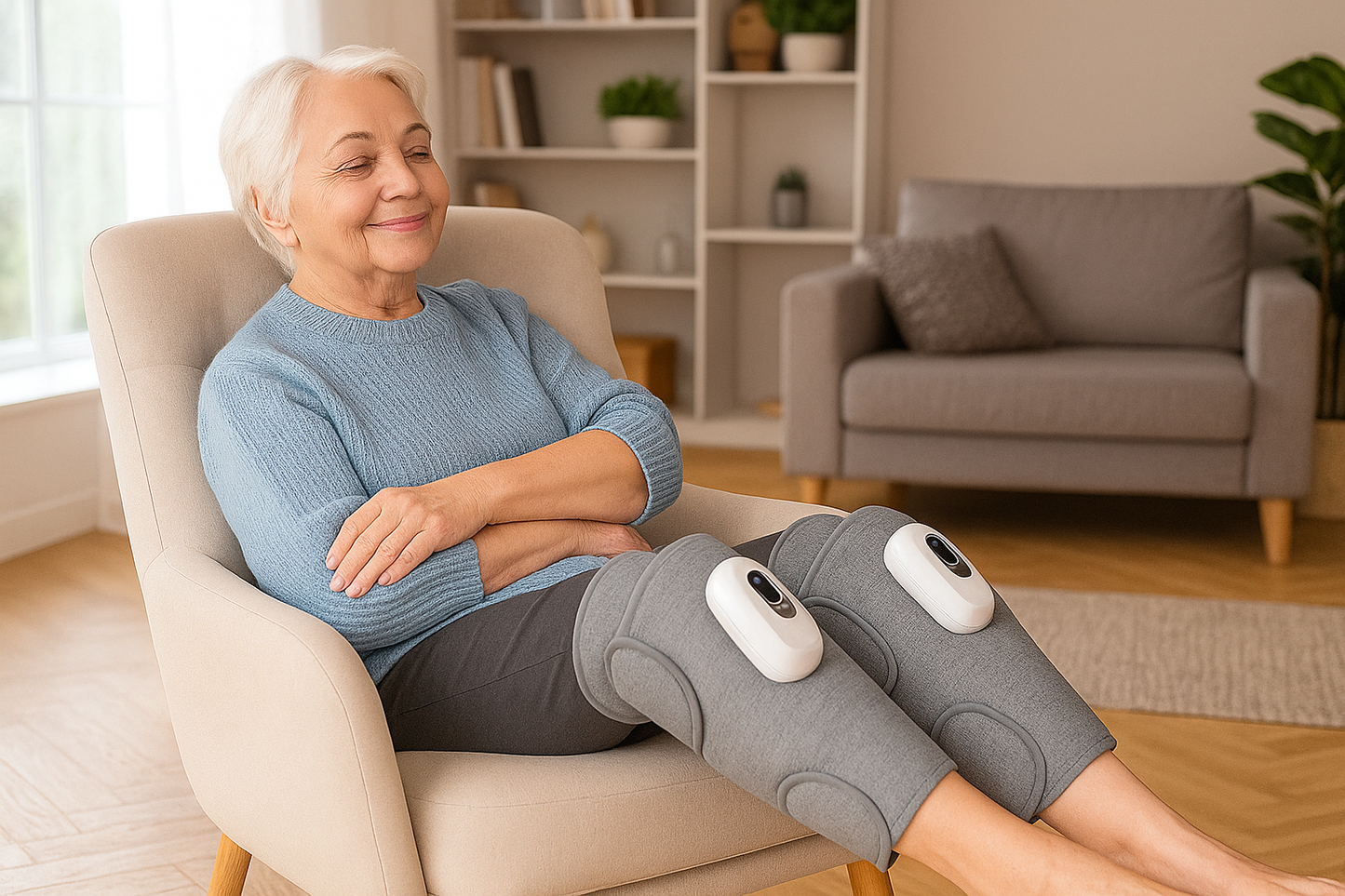 Wireless Air Compression Leg Massager – Calf Massage for Circulation & Pain Relief