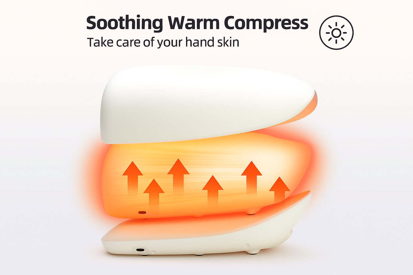 Electric Hand Massager with Heat – Air Compression Therapy for Palm & Wrist Pain Relief
