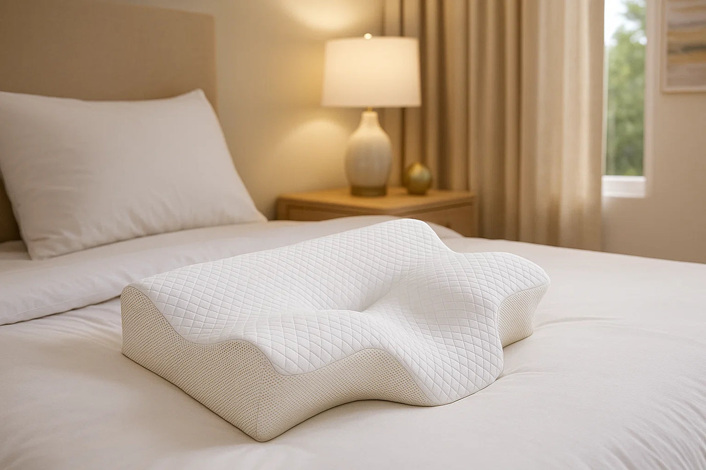 ErgoButterfly™ Memory Foam Cervical Pillow – Neck & Shoulder Pain Relief Orthopedic Pillow