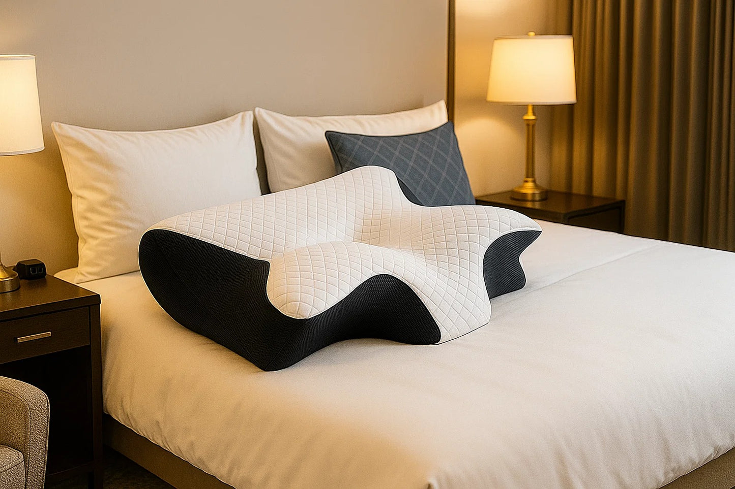 ErgoButterfly™ Memory Foam Cervical Pillow – Neck & Shoulder Pain Relief Orthopedic Pillow
