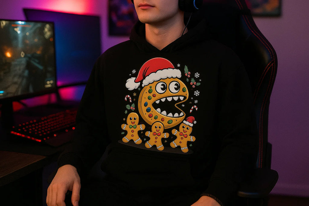 Funny Christmas Hoodie: Gingerbread Cookie Monster Sweatshirt