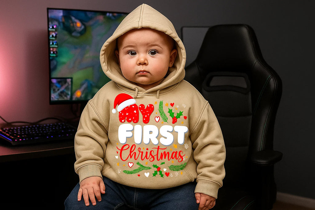 Festive “Our First Christmas Together” Hoodie, Cozy Holiday Sweatshirt, Matching Family Christmas Outfit, Cute Couple Xmas Gift